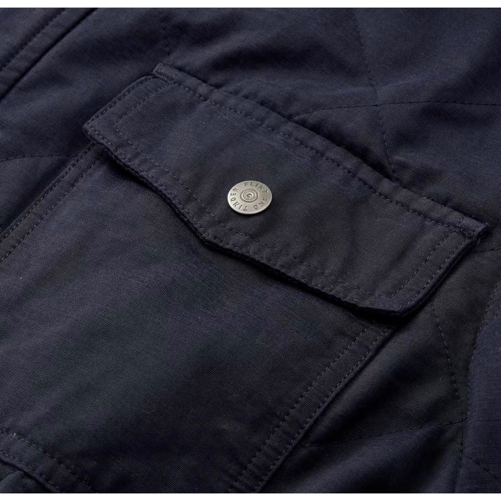 Huckberry Flint and Tinder Quilted Shirt Jacket Navy Size XXL Heritage Utility - Picture 6 of 13